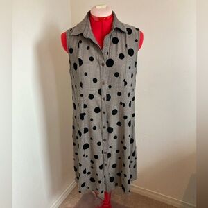 Linen Blend Sleeveless Dress